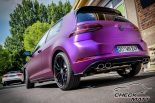 Top - VW Golf VII R Facelift w kolorze chromu Matt Purple od CMD