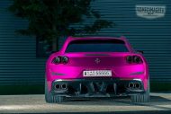 Llantas 22 pulgadas Vossen HC-1 en el Ferrari GTC4 Lusso rosa