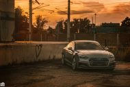 Top - Audi A5 B9 on 20 inch Yido rims & KW springs