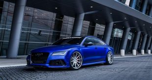 Audi RS7 Sportback Matte Blue Ferrada FR4 Rims Tuning 7 310x165