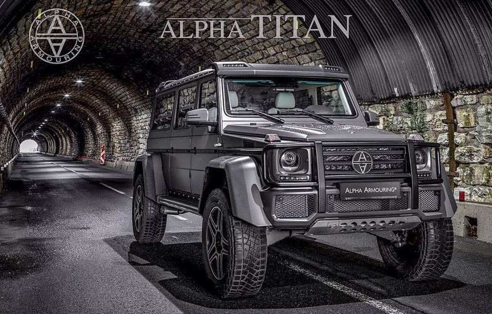 ALPHA TITAN - Mercedes G500 4 × 4 firmy Alpha Armouring