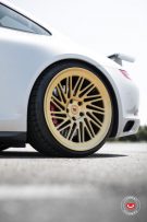Vossen Wheels LC- 105T rims on the Porsche 911 (991.2)