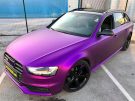 Audi A4 Avant B8 Tuning Purple Pink mattschwarz Folierung 1 135x101 Unübersehbar   Audi A4 Avant in Purple Pink und mattschwarz