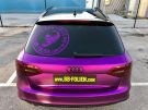 Audi A4 Avant B8 Tuning Purple Pink mattschwarz Folierung 19 135x101 Unübersehbar   Audi A4 Avant in Purple Pink und mattschwarz
