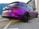 Audi A4 Avant B8 Tuning Purple Pink mattschwarz Folierung 20 135x101 Unübersehbar   Audi A4 Avant in Purple Pink und mattschwarz