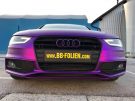 Audi A4 Avant B8 Tuning Purple Pink mattschwarz Folierung 21 135x101 Unübersehbar   Audi A4 Avant in Purple Pink und mattschwarz
