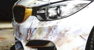 BMW M4 F82 Coupe Marble Wrap Look Tuning 2 310x165 Im Trend vielfältige Möglichkeiten der Fahrzeugfolierung