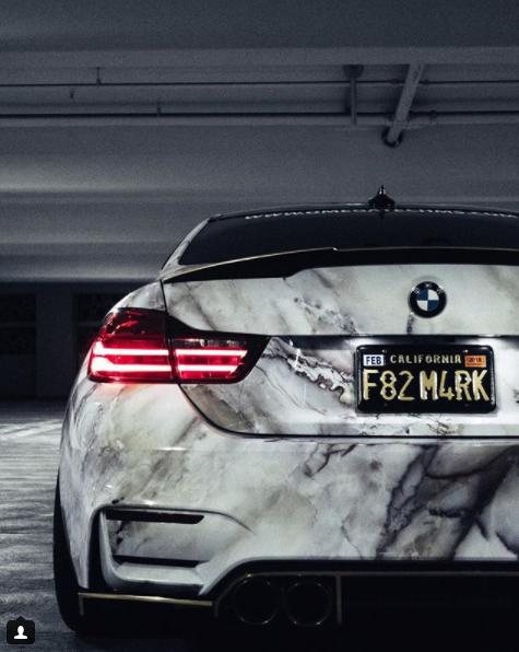 BMW M4 F82 Coupe Marble Wrap Look Tuning 9