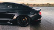 Black fury Mustang - Clinched shows new widebody monster