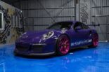 Ultravioleter Porsche 911 GT3 RS ADV5.2 M.V2 Tuning Felgen 1 155x103 Krass   Ultravioleter Porsche 911 GT3 RS auf pinken Felgen
