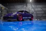 Ultravioleter Porsche 911 GT3 RS ADV5.2 M.V2 Tuning Felgen 6 155x103 Krass   Ultravioleter Porsche 911 GT3 RS auf pinken Felgen