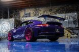 Ultravioleter Porsche 911 GT3 RS ADV5.2 M.V2 Tuning Felgen 8 155x103 Krass   Ultravioleter Porsche 911 GT3 RS auf pinken Felgen