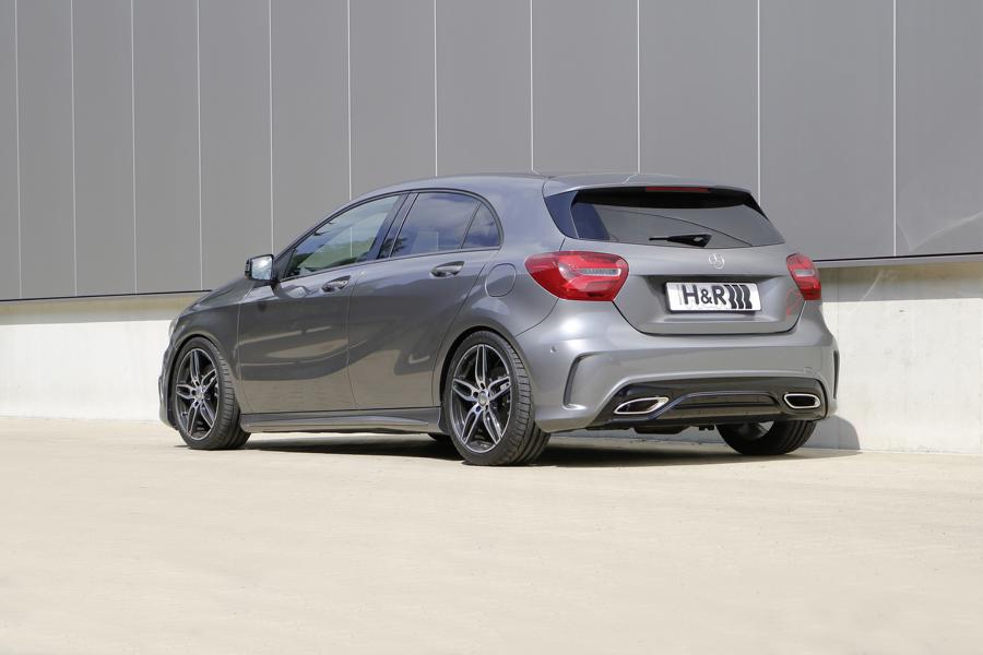 Mercedes A-Class facelift (W176) with H & R sport springs