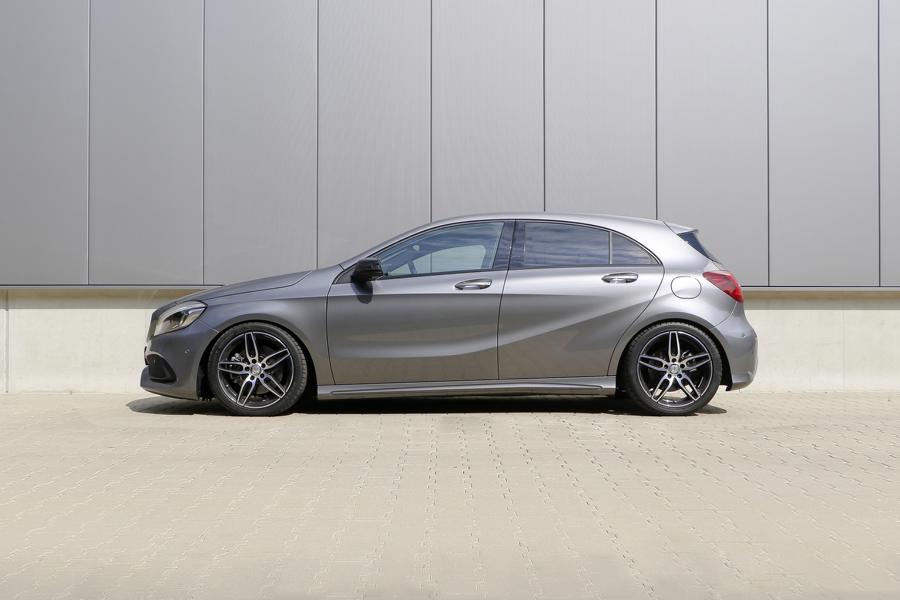 Mercedes A-Class facelift (W176) with H & R sport springs