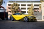 Austin Yellow yellow BMW M4 on 20 inch ZF03 Zito rims