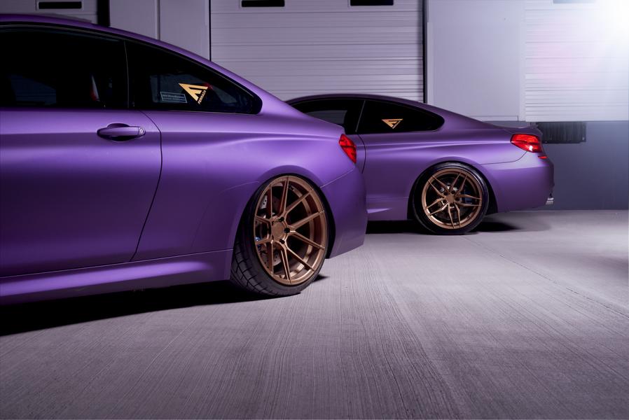Fotoreportaż: BMW M4 F82 i M6 F13 w kolorze Matte Purple (Purple matte)