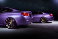 Galerie de photos: BMW M4 F82 et M6 F13 en violet mat (violet)