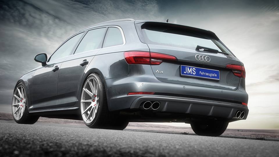 JMS shows racelook body kit on the Audi A4 B9 with S-Line