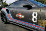 Porsche 911 994 GT3 RS Martini Style Folierung 190x127 Krasse Optik   Porsche 911 (991) GT3 RS im Martini Style