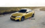 Cerchi VELOS VLS-01 sulla BMW M3 verniciata Austin Yellow
