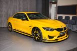 Photo Story: Intagliatore BMW M4 cabriolet verniciato giallo Speed