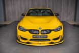 Photo Story: Intagliatore BMW M4 cabriolet verniciato giallo Speed