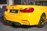 Récit photo: BMW M4 décapotable peint jaune