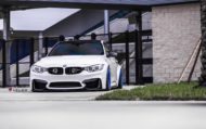 Yeeeear - BMW M3 F80 sedan on blue velos rims