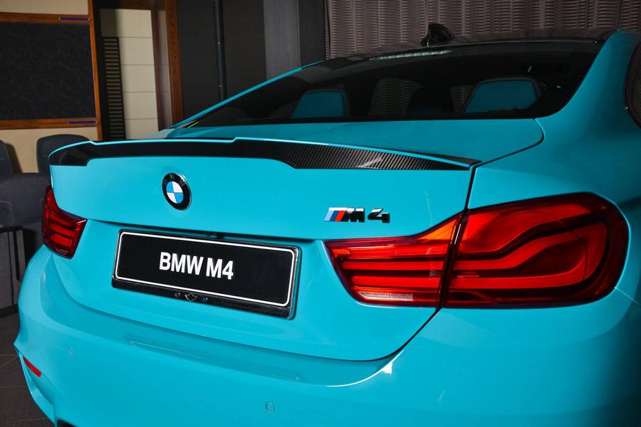 BMW M4 Coupe Miami Blue Vorsteiner Akrapovic Tuning 21