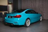 BMW M4 Coupe Miami Blue Vorsteiner Akrapovic Tuning 8 155x103