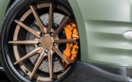 Agressief – matgroene Nissan GT-R op Ferrada FR4 Alus