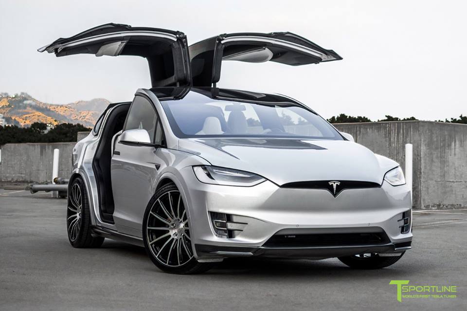 T Sportline Tesla Model X Carbon Bodykit Tuning 1 Dezenter Stromer   T Sportline Tesla Model X mit Carbon Bodykit