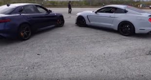 Alfa Romeo Giulia Quadrifoglio vs. Ford Mustang Shelby GT350 310x165 Video: Mehr als erwartet   IND BMW M5 F90 drückt 625 WHP