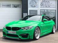 تصميم سيارة TVW – سيارة BMW M4 F82 باللون الأخضر للإشارة الفردية