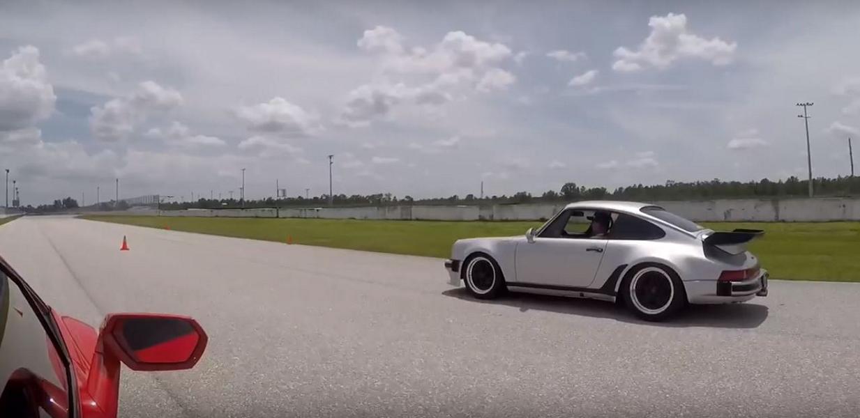 Video: 700 PS Porsche 911 (930) vs. Huracan e AMG GT R