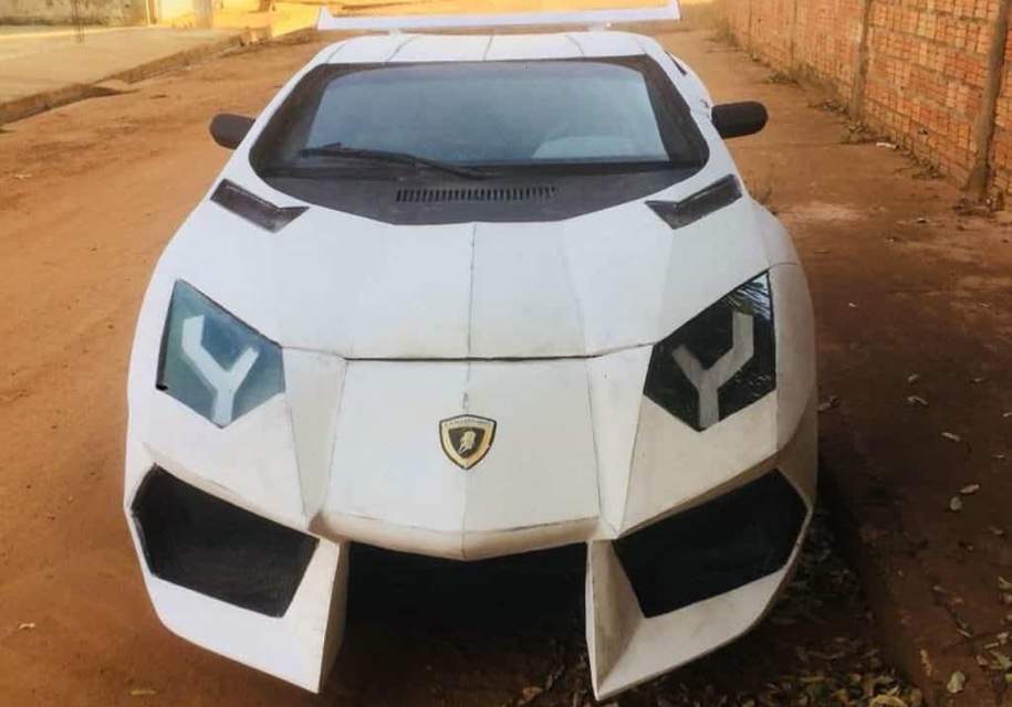 675 € & 12 months of construction! Fiat Aventador completed