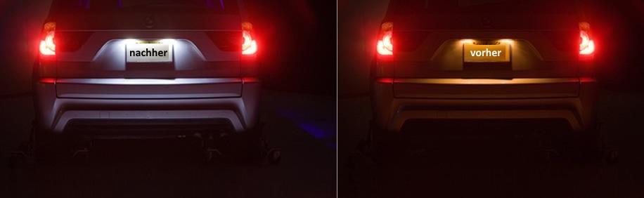 72403 sehr helle LED Kennzeichen Beleuchtung Nummernschild für Fiat 500 500C