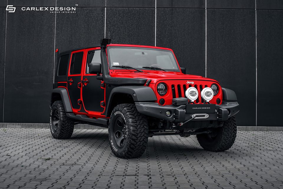 Single item - Carlex Design Jeep Wrangler in red/black 