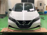 In Arbeit: Nissan Leaf (ZE1) Bodykit vom Tuner Kuhl Racing