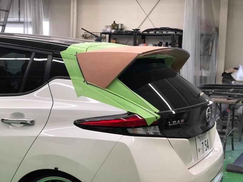 In progress: Nissan Leaf (ZE1) Bodykit from tuner Kuhl Racing