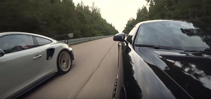 Vidéo: Porsche 911 GT2 RS vs .. 650 PS Mercedes-AMG GT R