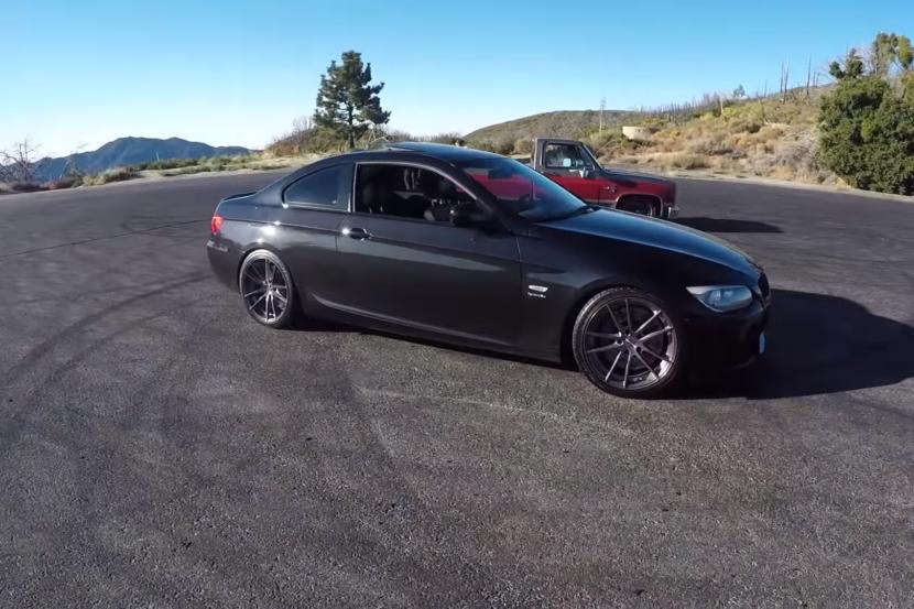 فيديو: سيارة BMW 500i بقوة 335+ حصان يقودها إطار التدخين