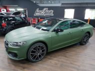 Hot - Full Foliage in Matte Green on the 2018 Audi A7 (C8)