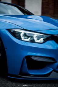 Ruote Yas Marina Blue & ADV.1 sulla BMW M4 Coupé