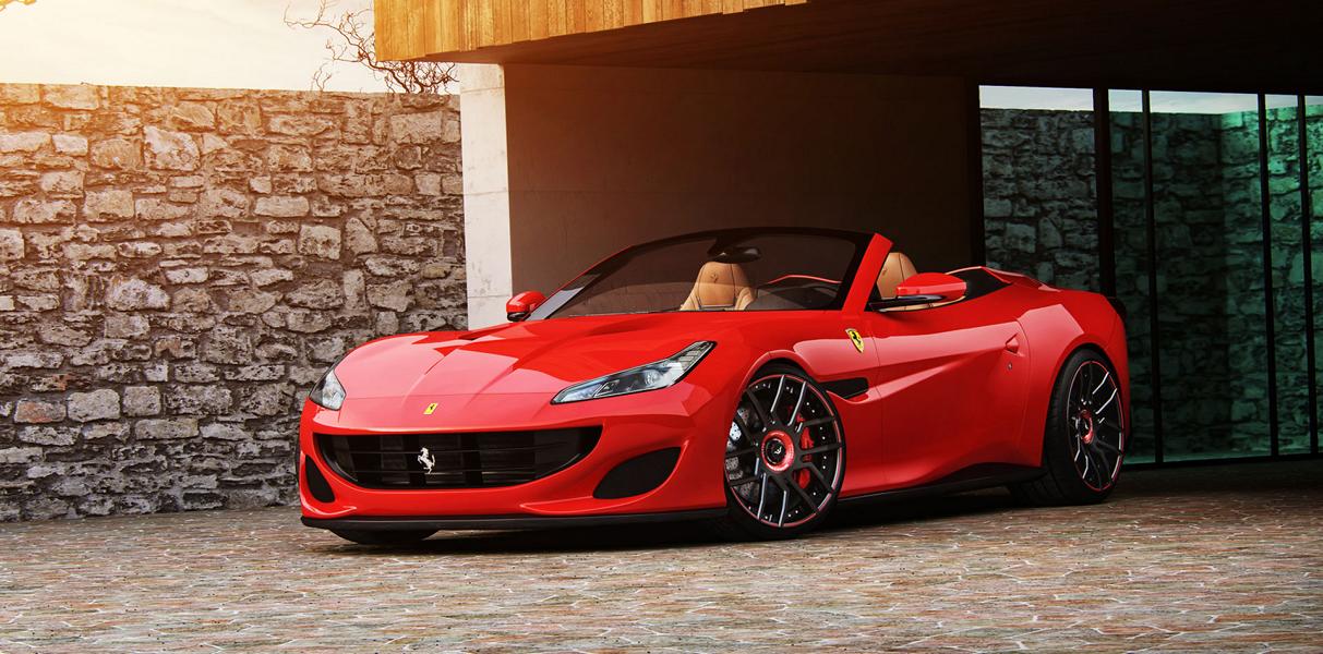 Ferrari Portofino Chiptuning Alufelgen Wheelsandmore 2 Weltpremiere: Ferrari Portofino mit 680 PS von Wheelsandmore