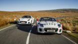 Noble rally car: Jaguar F-Type Roadster XK 120 tribute