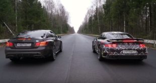 950 PS Mercedes E63 AMG vs. 850 PS Porsche 911 Turbo S 310x165 Video: The Ultimate Tire Slaying Tour   GYMKHANA TEN ist online