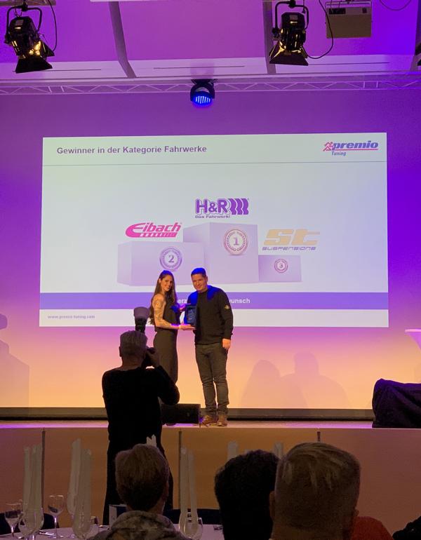 H & R stays great! Another victory for H & R at the Premio Best Brand Award