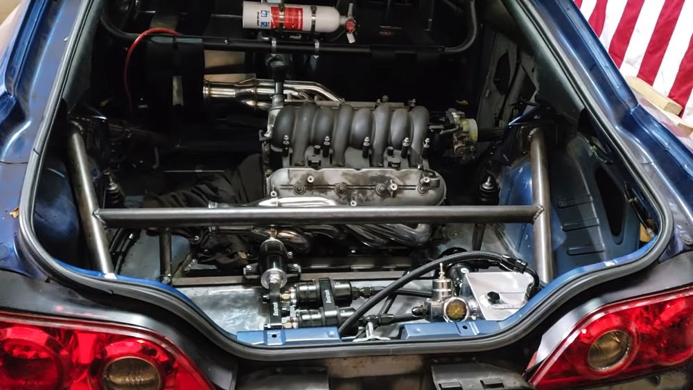 V8 Acura RSX BiMoto Video: 1.700 PS, 10,6 Liter & 16 Zylinder im Acura RSX