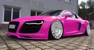 slammed Pink Audi R8 tuningblog.eu wheels 310x165 Info: EU beschließt Tempolimit für Neufahrzeuge ab 2022